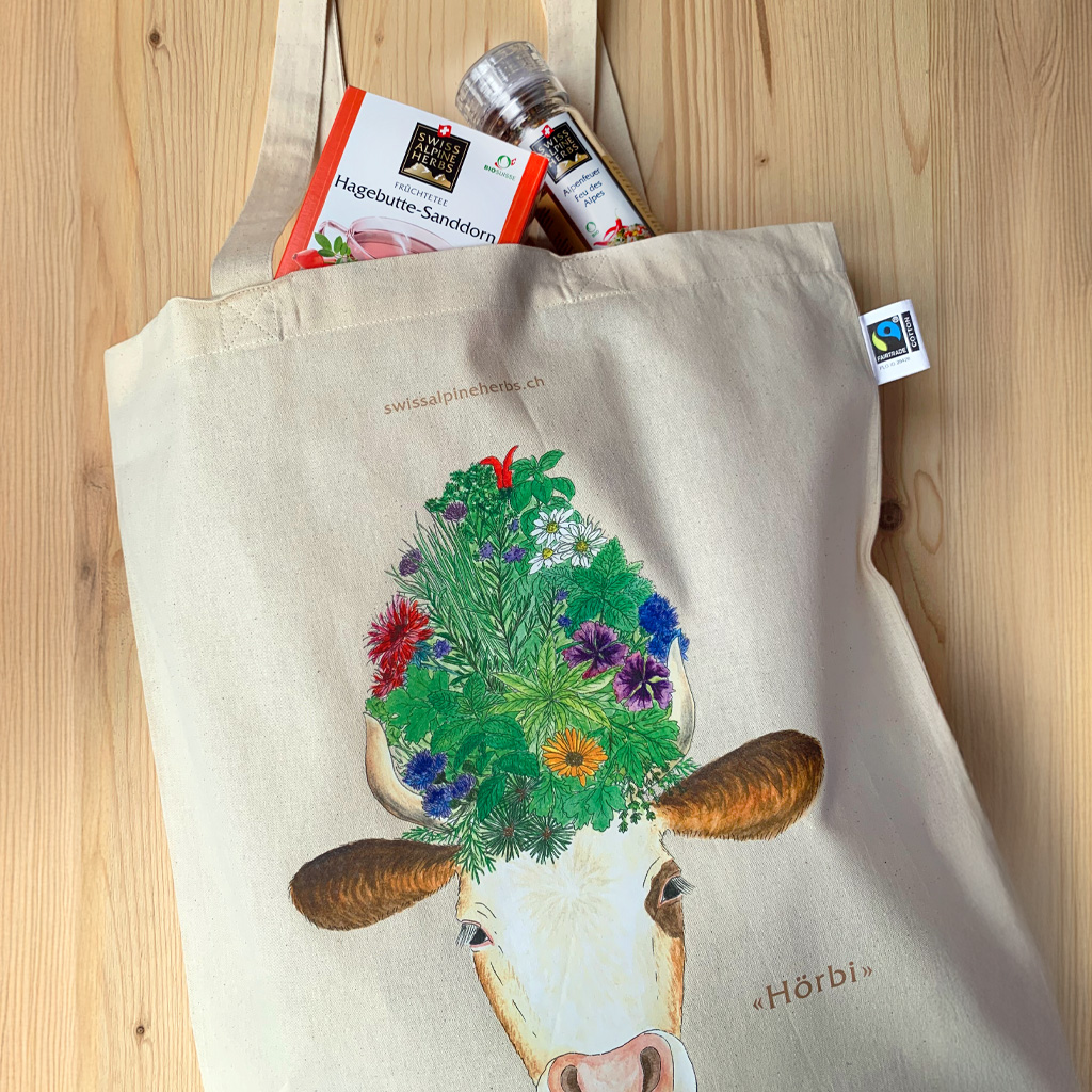 Stofftasche "Hörbi" bunt
