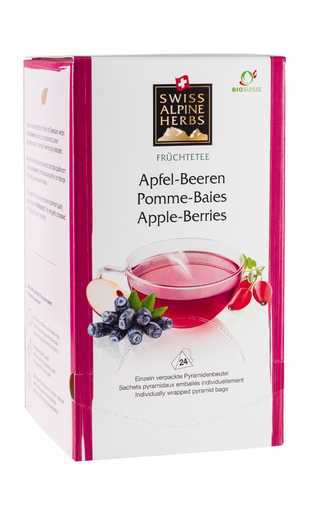 [SAH8114] Bio Tee Apfel-Beeren 24x2g