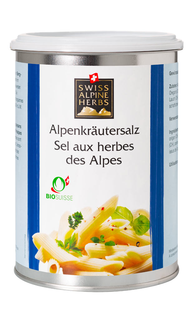 Coffret cadeau avec sel aux herbes des Alpes BIO